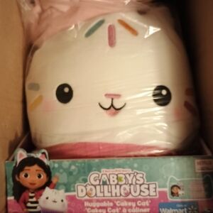 Dreamworks Gabby's Dollhouse Cakey Cat Plush - White and Pink